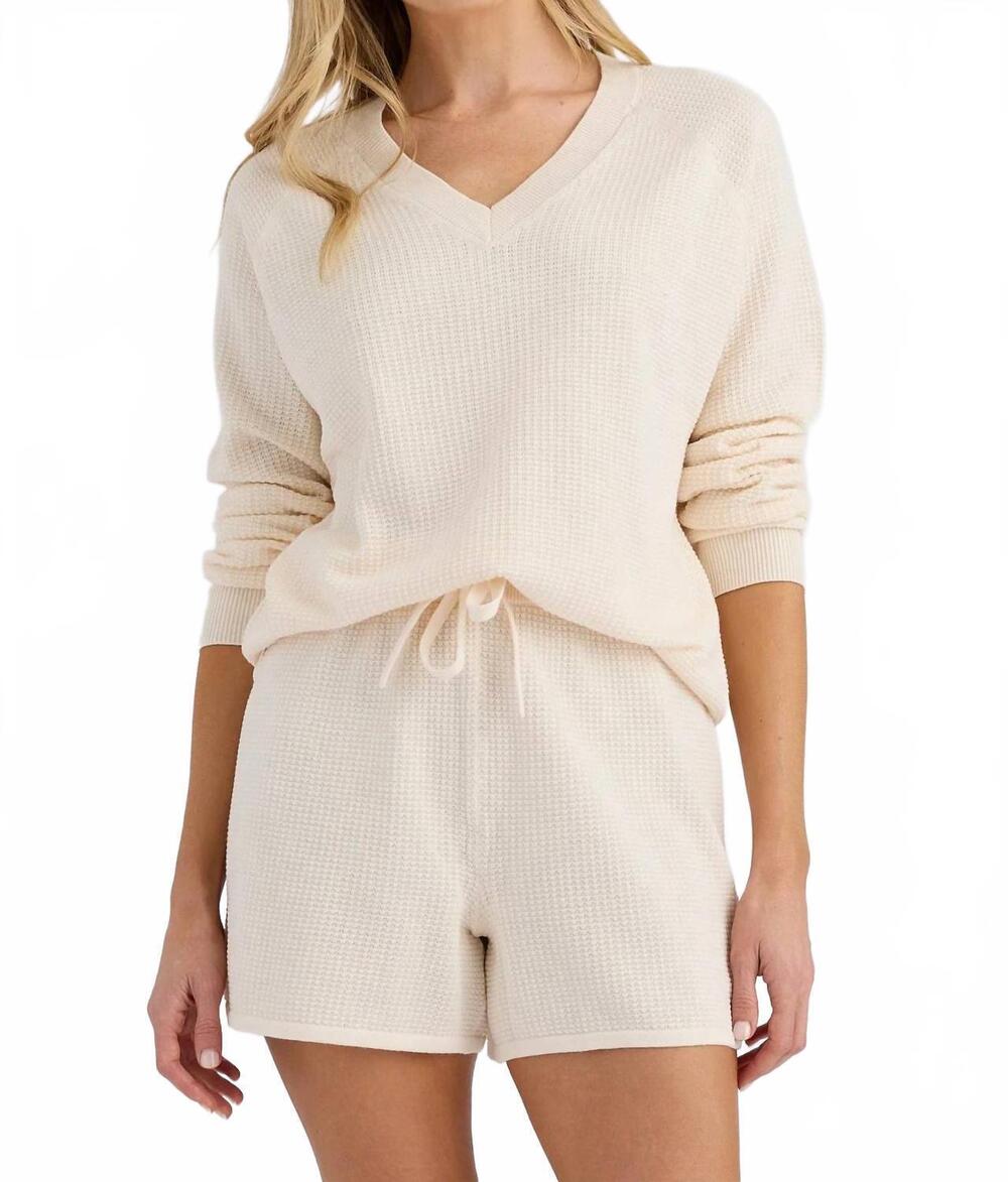 NEW STITCHES & STRIPES devoe shorts in cream